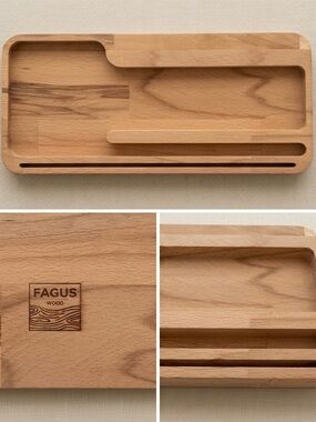 Wood Natural Beech Catchall Tray
